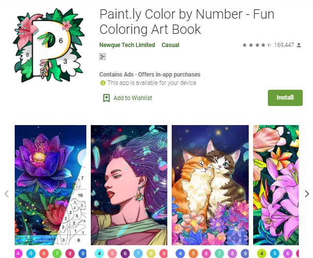 Paint.ly Color by Number