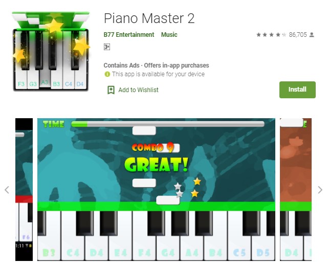 Piano Master Aplikasi Belajar Piano Berbayar