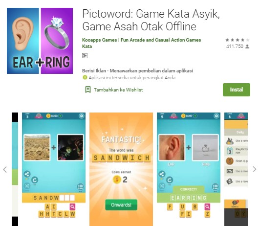 Pictoword Aplikasi Tebak Gambar