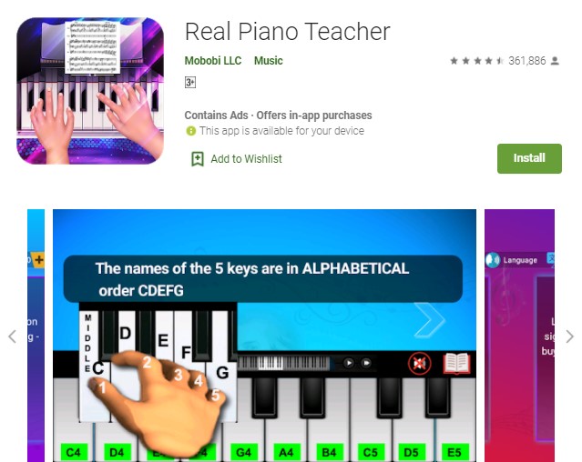 Real Piano Teacher Aplikasi Belajar Piano