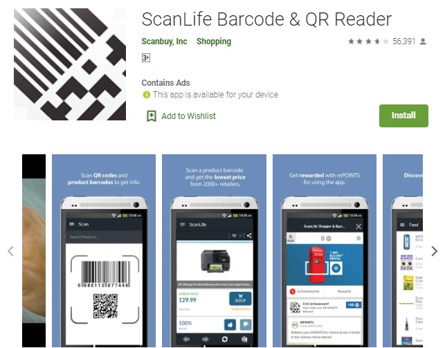 ScanLife Barcode QR Reader Aplikasi Scan Barcode