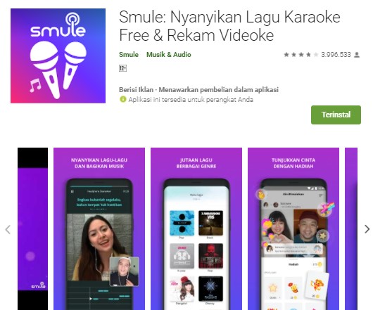 Smule Aplikasi Karaoke Terbaik