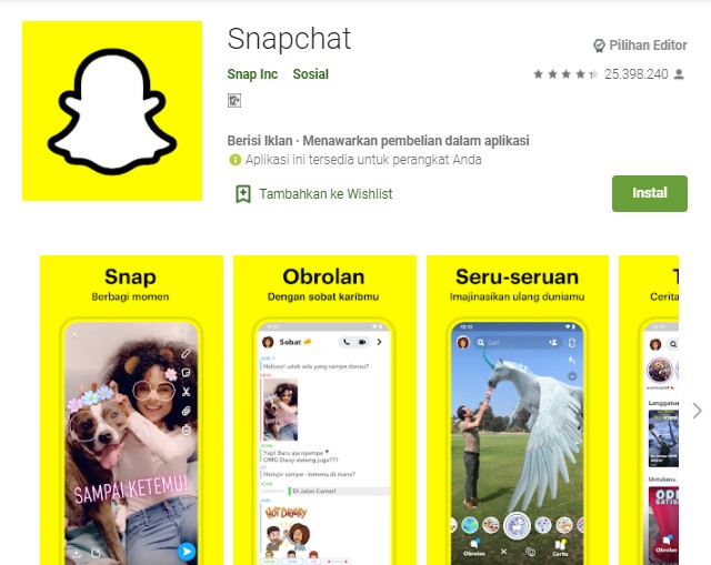 Snapchat Aplikasi Tukar Wajah di Android dan iPhone Snapchat Aplikasi Tukar Wajah di Android dan iPhone