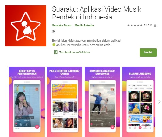 Suaraku Aplikasi Video Musik Pendek di Indonesia