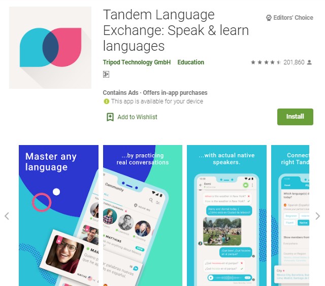 Tandem Language Exchange