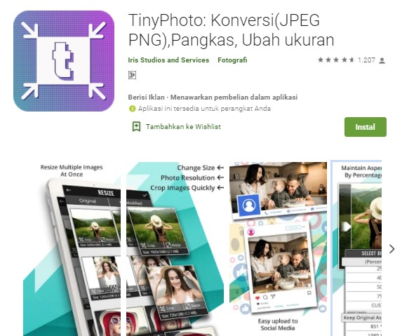 TinyPhoto Aplikasi Kompres Foto