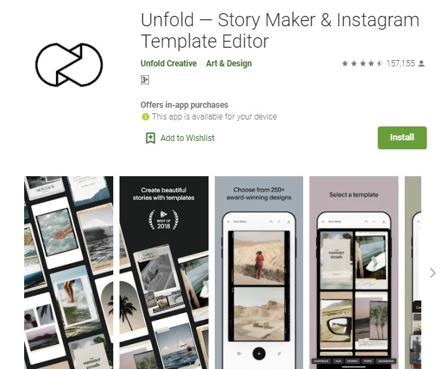 Unfold Aplikasi Edit Story Instagram