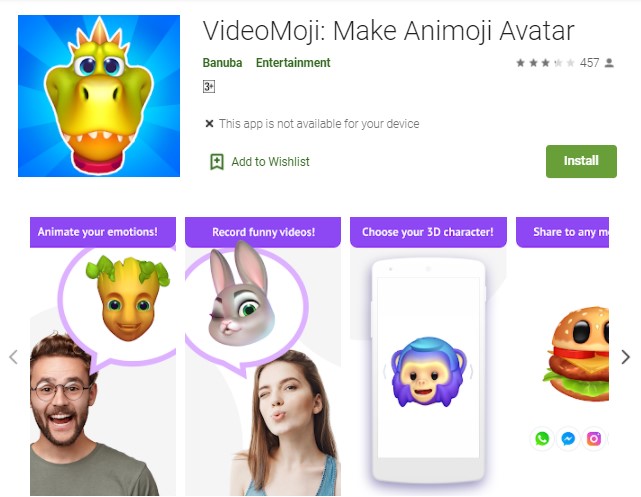 VIDEOMOJI Aplikasi Pembuat Animoji Gratis