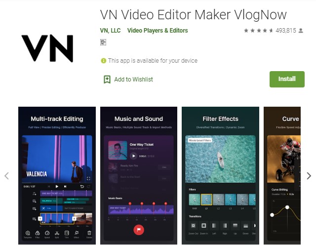 VN Video Editor Maker VlogNow