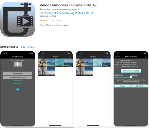 Video Compress Shrink Vid‪s