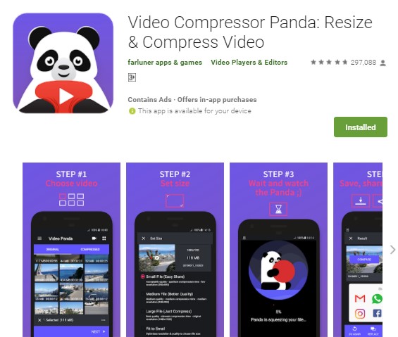 Video Compressor Panda Resize Compress Video