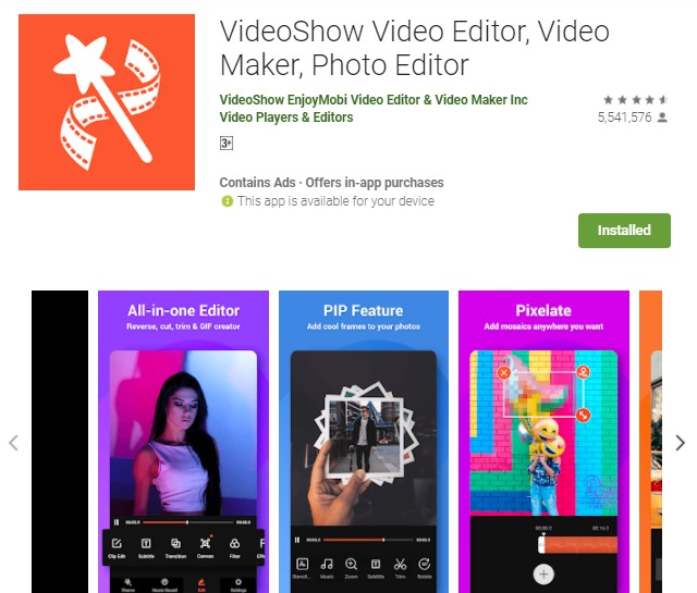 VideoShow Aplikasi Edit Video Tanpa Watermark di HP