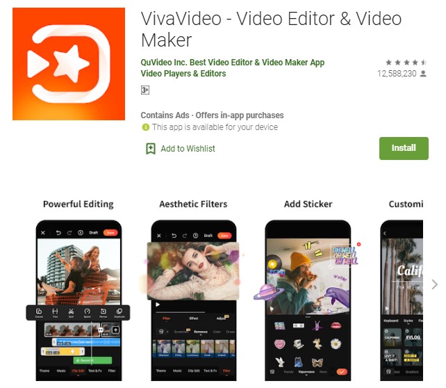 VivaVideo Aplikasi Pengedit Foto Jadi Video