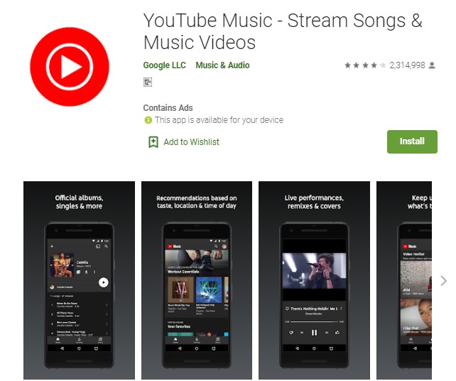YouTube Music Aplikasi Musik Online