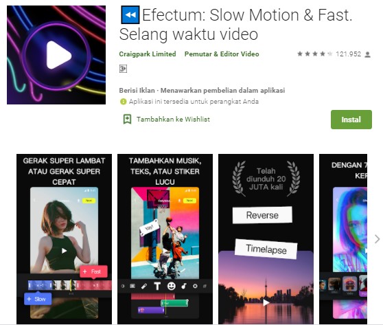 ⏪Efectum Slow Motion Fast. Selang waktu video