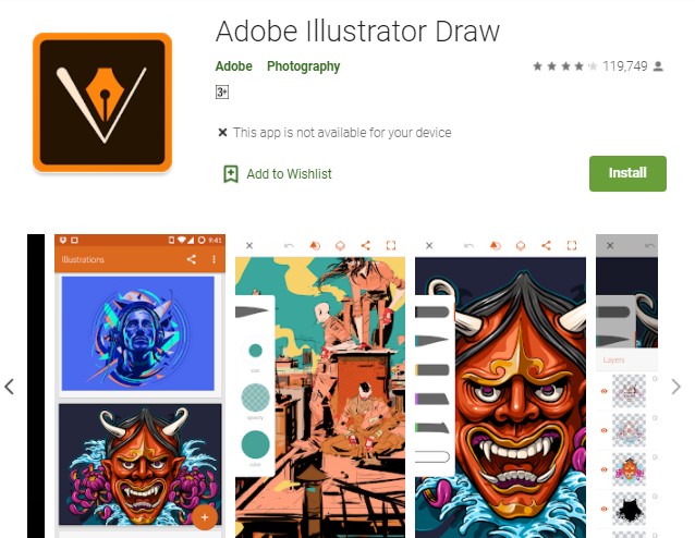 Adobe Illustrator Draw Aplikasi Menggambar di Android