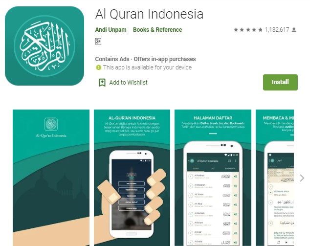 Al Quran Indonesia Aplikasi Baca Alquran