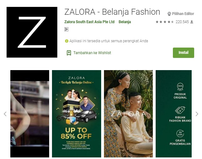 Aplikasi Belanja Fashion Aplikasi Belanja Fashion