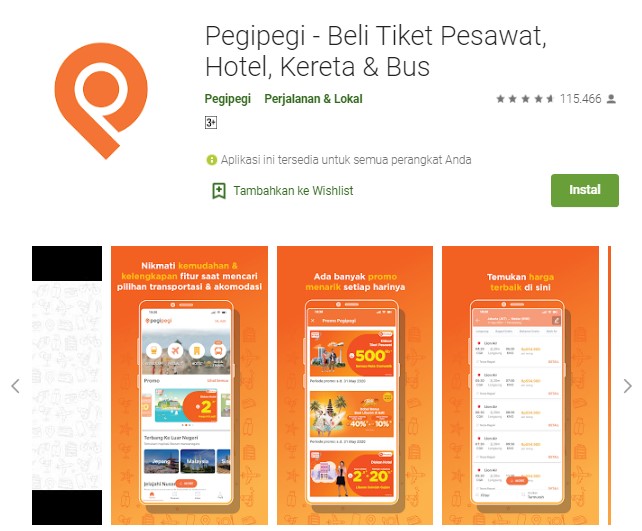 Aplikasi Beli Tiket Pesawat dan Kereta Api