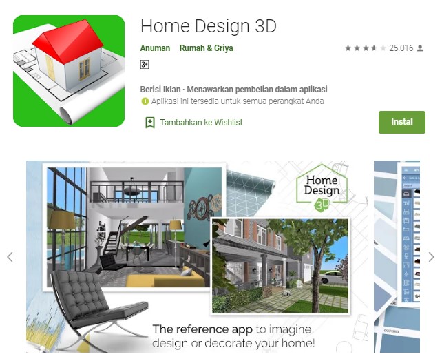 Aplikasi Home Design 3D