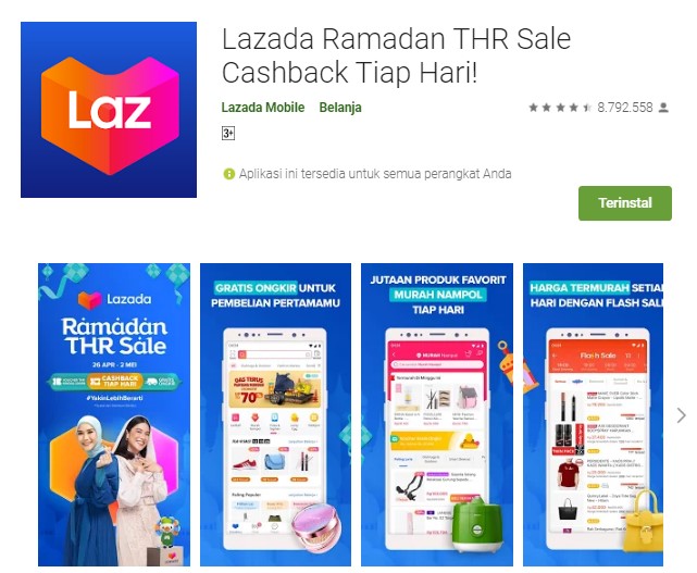 Aplikasi Lazada