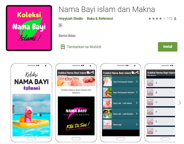 Aplikasi Nama Bayi islam dan Makna