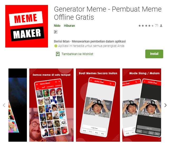 Aplikasi Pembuat Meme Offline Gratis