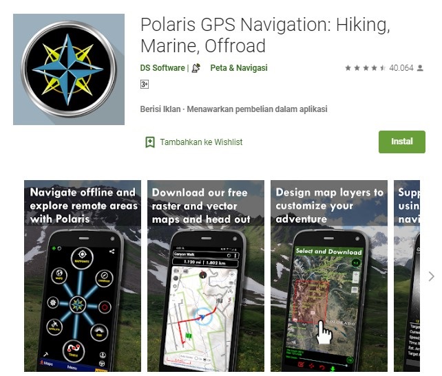 Aplikasi Polaris GPS Navigation