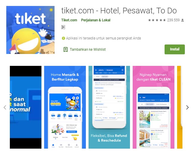 Aplikasi beli tiket kereta online