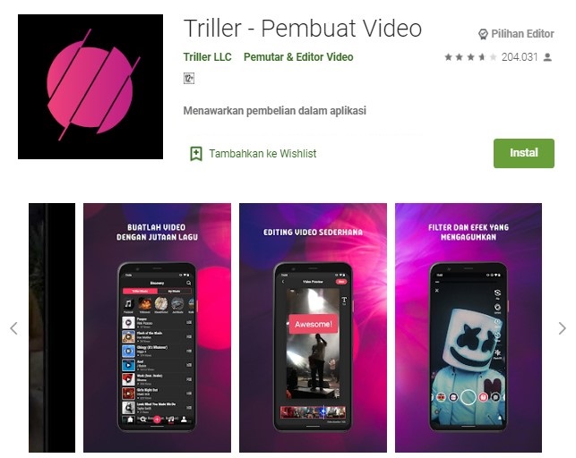 Aplikasi pembuat video mirip TikTok Aplikasi pembuat video mirip TikTok
