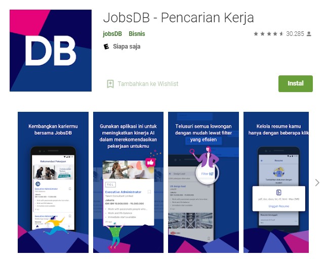 Aplikasi pencarian kerja