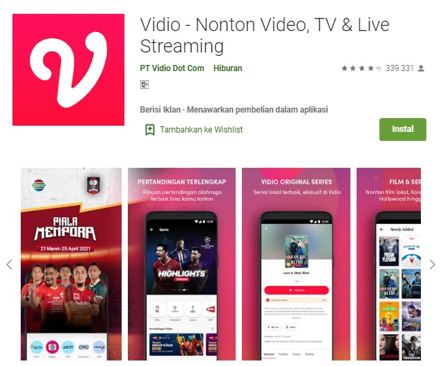 Aplikasi tv live streaming