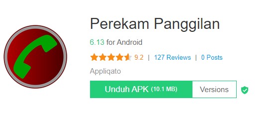 Aplikasi untuk merekam panggilan