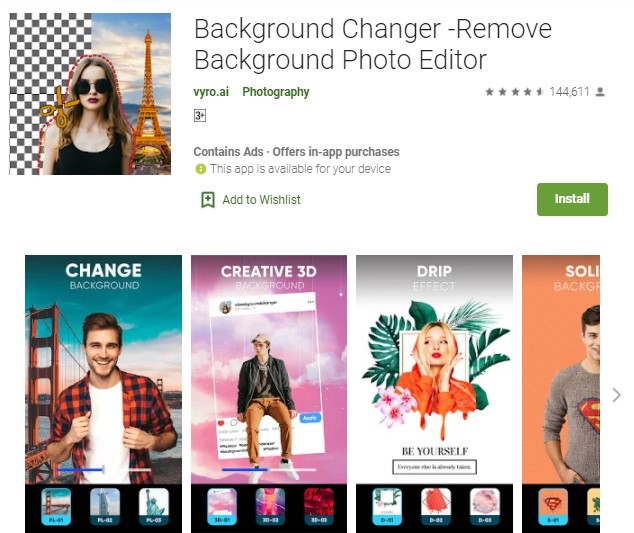 Background Changer Remove Background Photo Editor