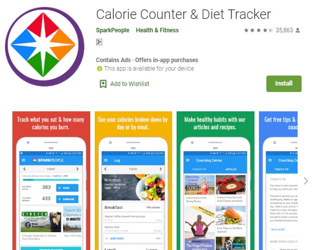 Calorie Counter Diet Tracker