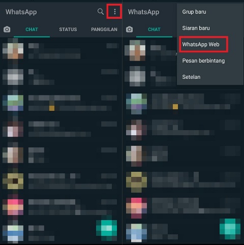 Cara membuka WhatsApp Web di laptop Cara membuka WhatsApp Web di laptop