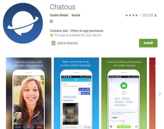 Chatous Aplikasi Video Call Random