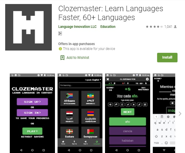 Clozemaster Aplikasi Belajar Bahasa Rusia