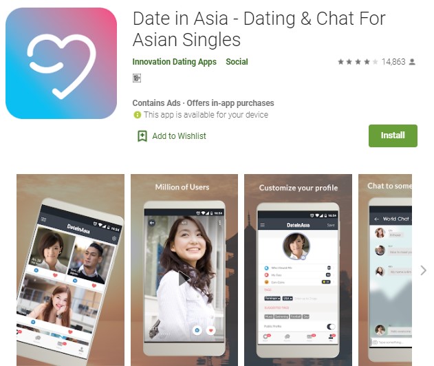 Date in Asia Aplikasi Cari Jodoh Luar Negeri