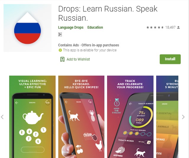 Drops – Learn Russian. Speak Russian