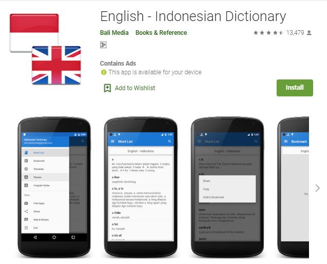 English – Indonesian Dictionary
