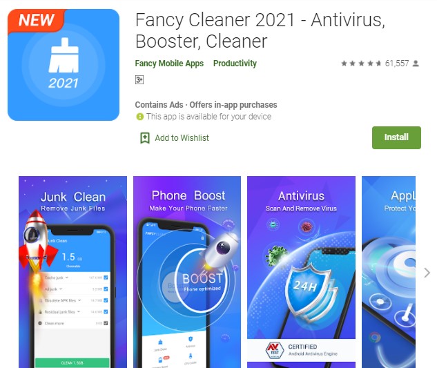Fancy Cleaner 2021 Antivirus Booster Cleaner