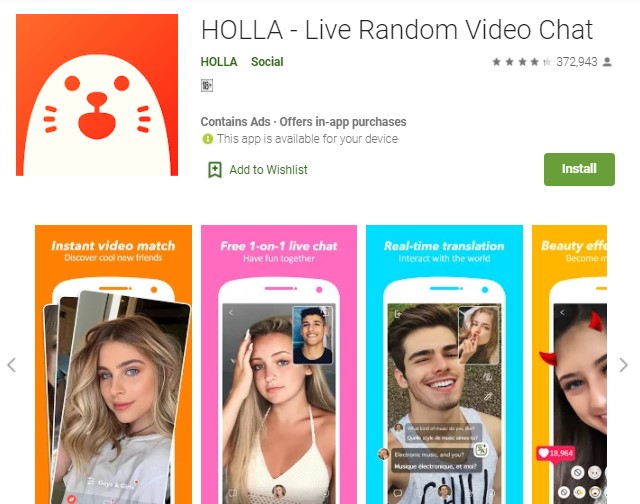 HOLLA Live Random Video Chat