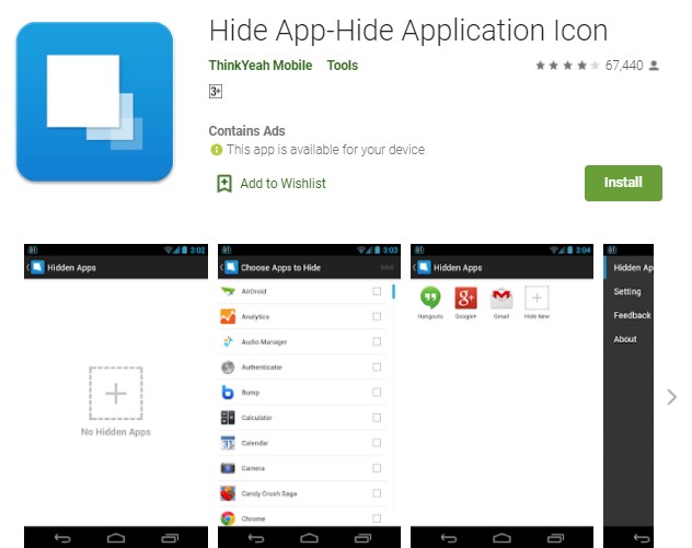 Hide App Hide Application Icon