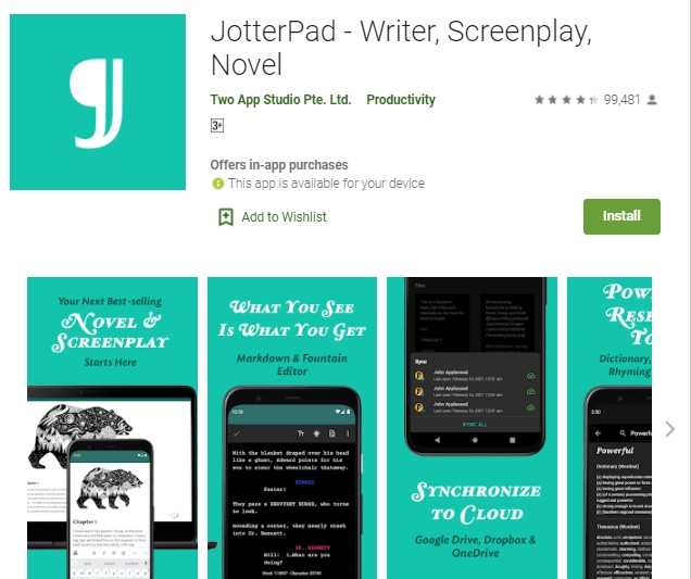 JotterPad Aplikasi Untuk Menulis Novel JotterPad Aplikasi Untuk Menulis Novel