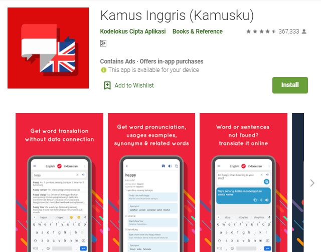 Kamus Inggris Kamusku