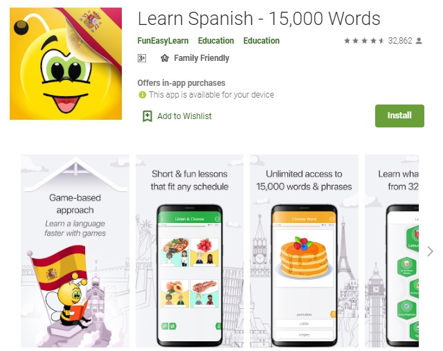 Learn Spanish 15000 Words