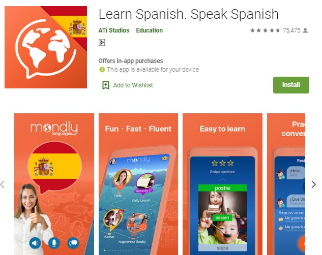 Learn Spanish. Speak Spanish Aplikasi Belajar Bahasa Spanyol
