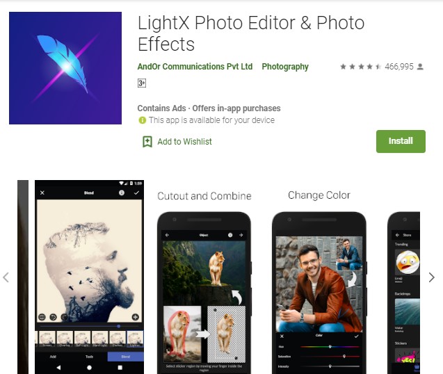 LightX LightX - Aplikasi Edit Background Foto di HP