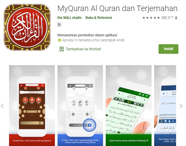MyQuran Al Quran dan Terjemahan Aplikasi Baca Alquran